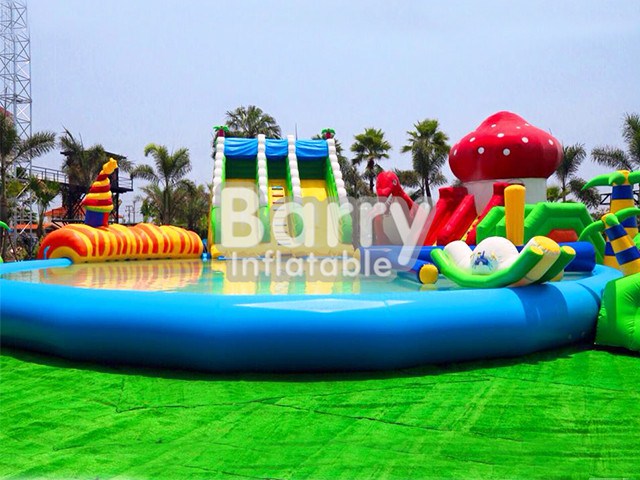 Giant Drawing Amusement Park Inflatable With 0.55mm PVC Tarpaulin BY-AWP-058